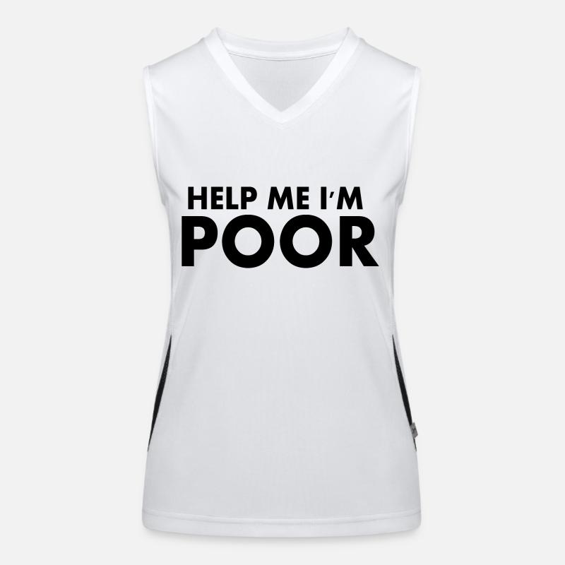 Help me im poor Women's Functional Contrast Tank Top
