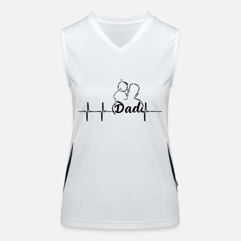 Papa Funktionelles Kontrast-Tank Top für Frauen