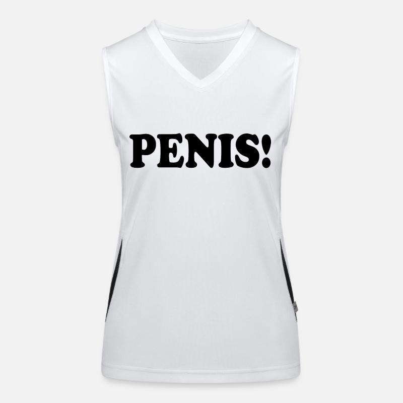Penis Funktionelles Kontrast-Tank Top für Frauen