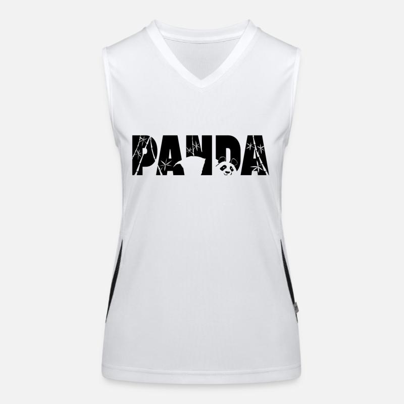 Panda Typo Débardeur respirant contrasté Femme