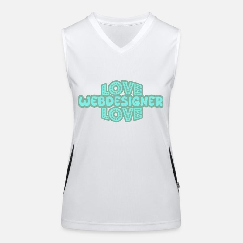 Web designer as a saying Women's Functional Contrast Tank Top