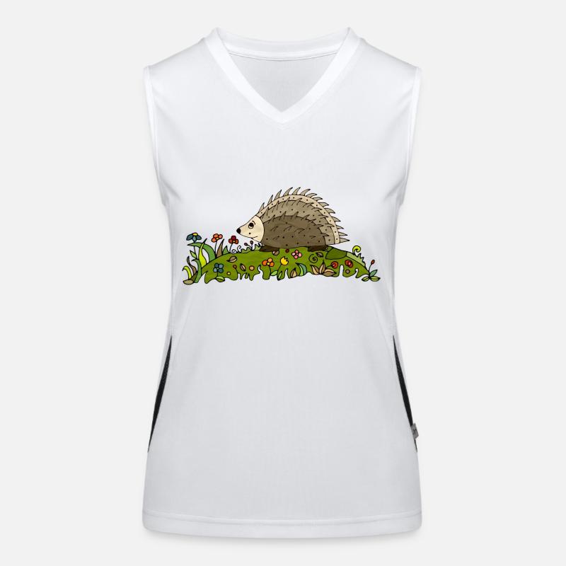 Igel Funktionelles Kontrast-Tank Top für Frauen