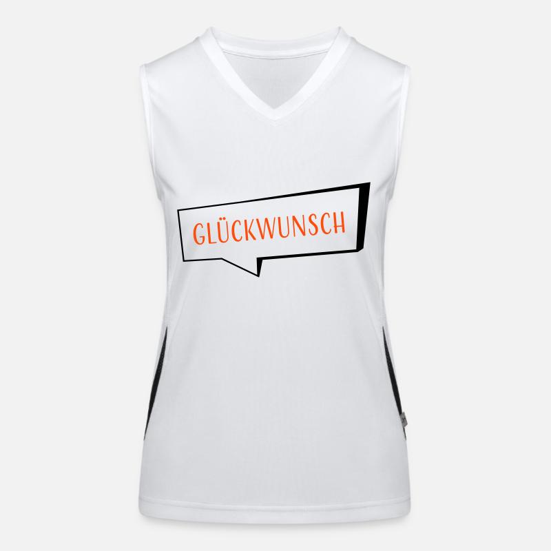 Félicitations bicolore Débardeur respirant contrasté Femme