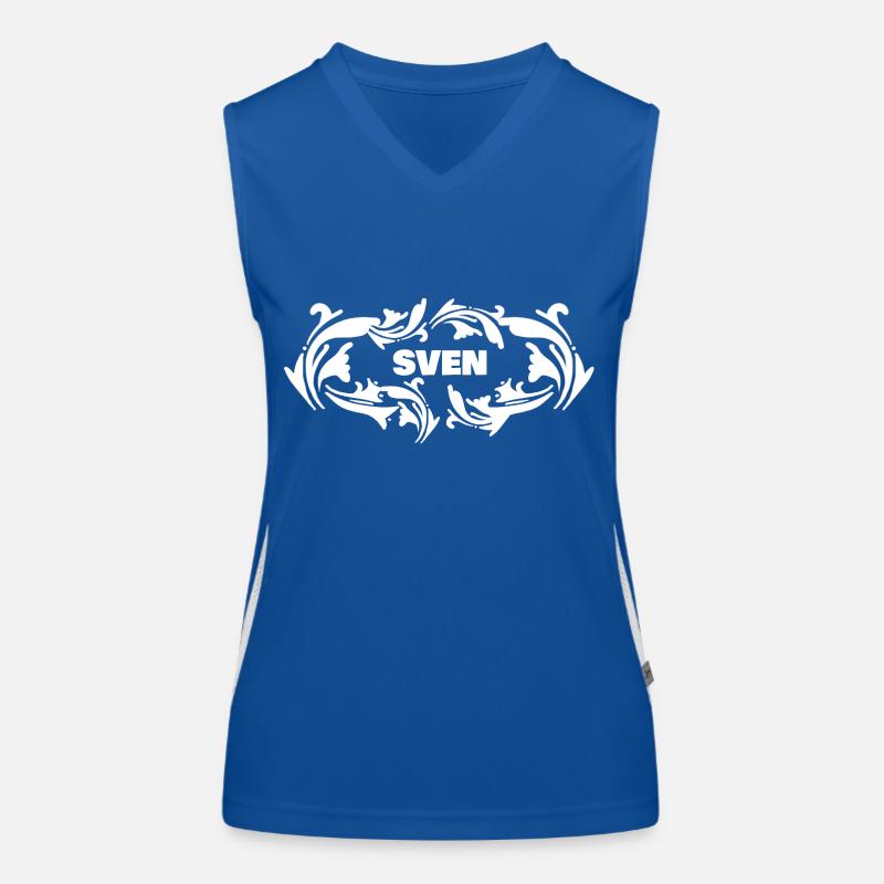 Name Sven Funktionelles Kontrast-Tank Top für Frauen