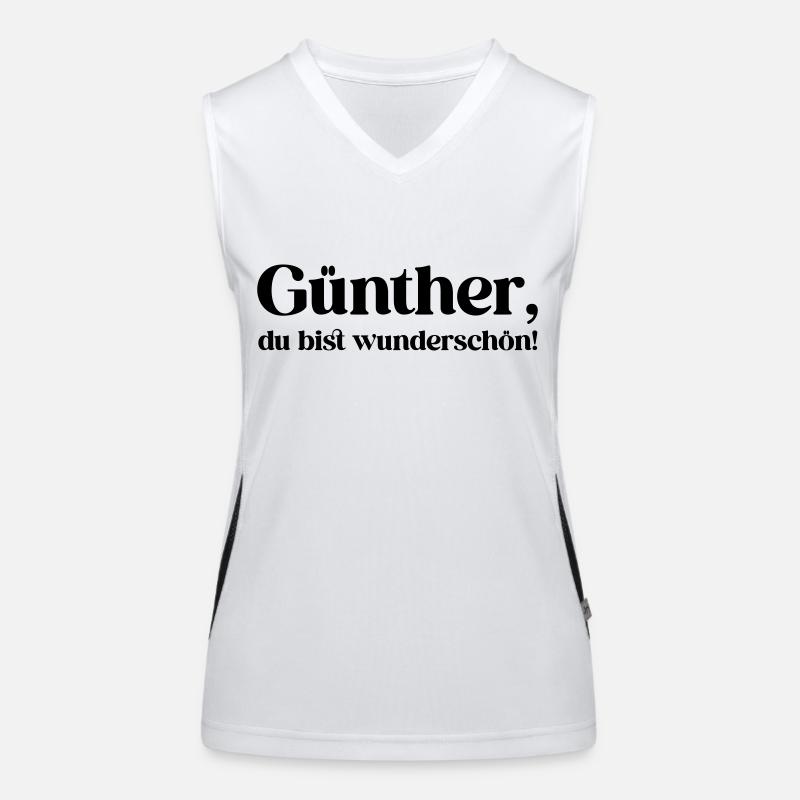 Günther, du bist wunderschön! Funktionelles Kontrast-Tank Top für Frauen