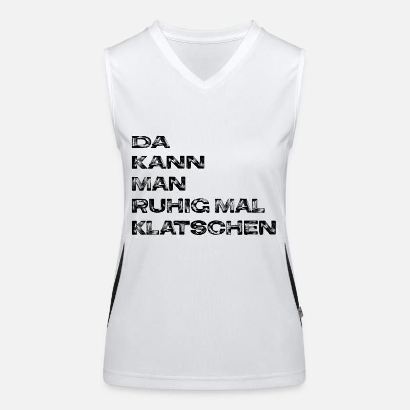 Klatschen Funktionelles Kontrast-Tank Top für Frauen