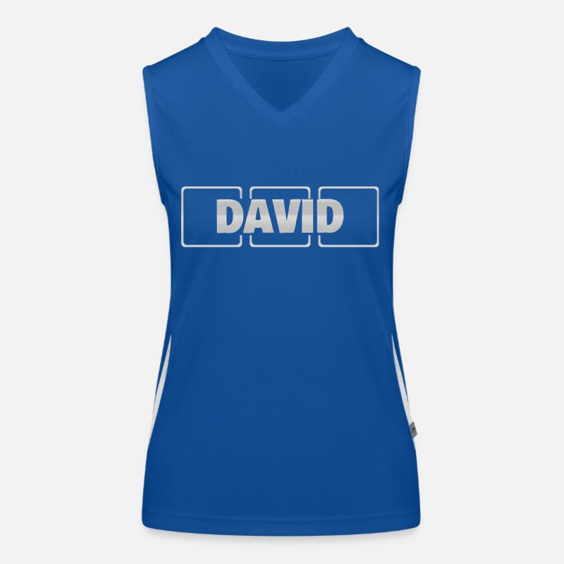 David als Geschenkidee Funktionelles Kontrast-Tank Top für Frauen