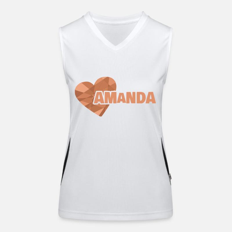 Gift for Amanda Women's Functional Contrast Tank Top