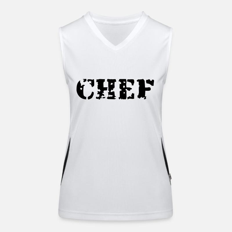 Chef Funktionelles Kontrast-Tank Top für Frauen