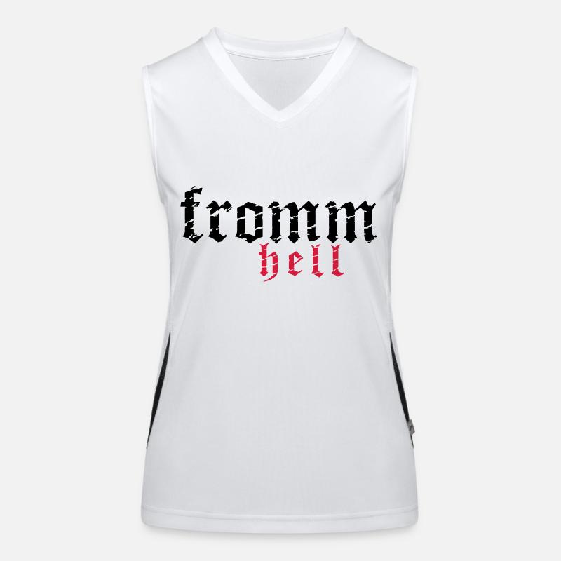 fromm hell_vec_2 de Funktionelles Kontrast-Tank Top für Frauen