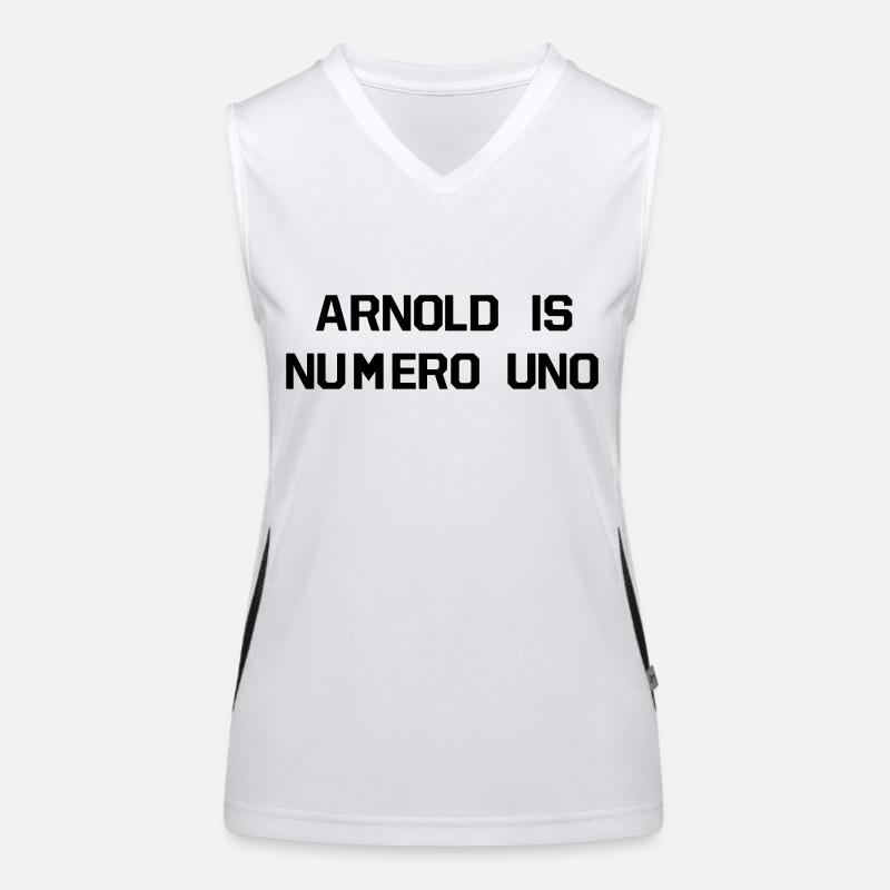 ARNOLD IS NUMERO UNO Funktionelles Kontrast-Tank Top für Frauen