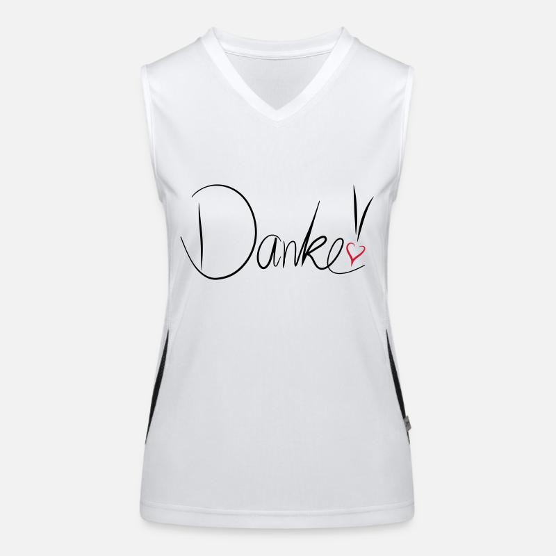 Danke Funktionelles Kontrast-Tank Top für Frauen