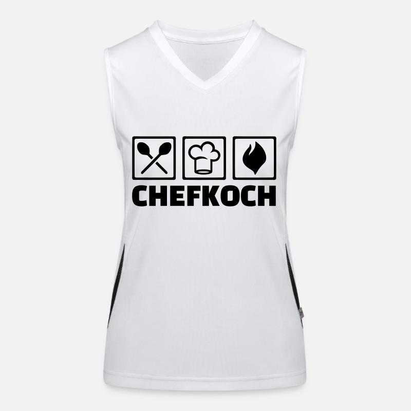 Chefkoch Funktionelles Kontrast-Tank Top für Frauen
