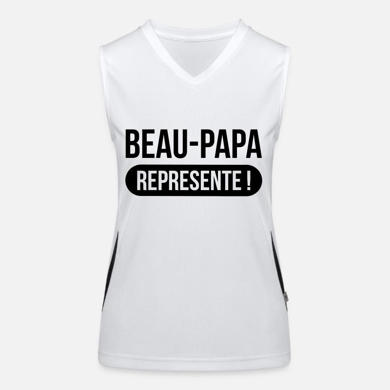 Beau-Père Représente ! Débardeur respirant contrasté Femme