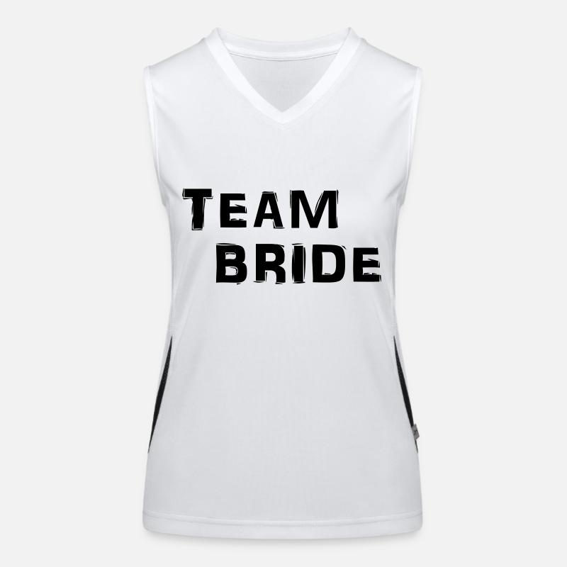 Team Bride Funktionelles Kontrast-Tank Top für Frauen