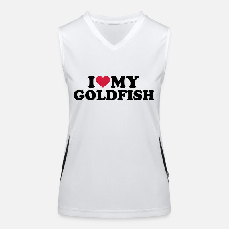 Goldfisch Funktionelles Kontrast-Tank Top für Frauen