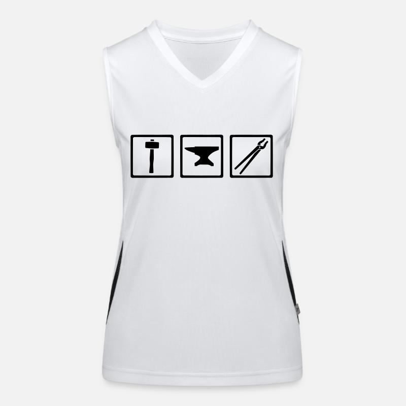 Blacksmith tools Women's Functional Contrast Tank Top
