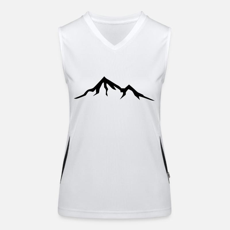 Mountains, Alps, Bergsteigen, Alpen, Berge, Hiking Funktionelles Kontrast-Tank Top für Frauen