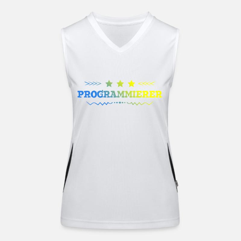 Programmierer Beruf Funktionelles Kontrast-Tank Top für Frauen