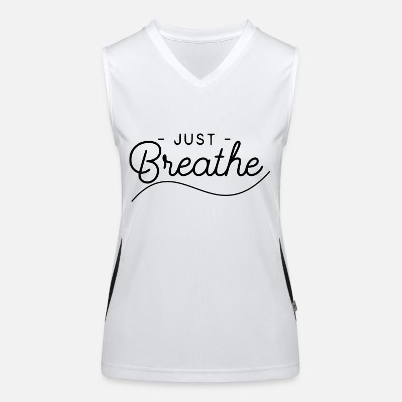 JB - Tief durchatmen Funktionelles Kontrast-Tank Top für Frauen