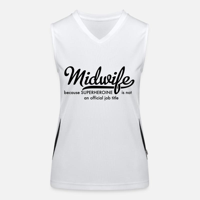 Hebamme Funktionelles Kontrast-Tank Top für Frauen