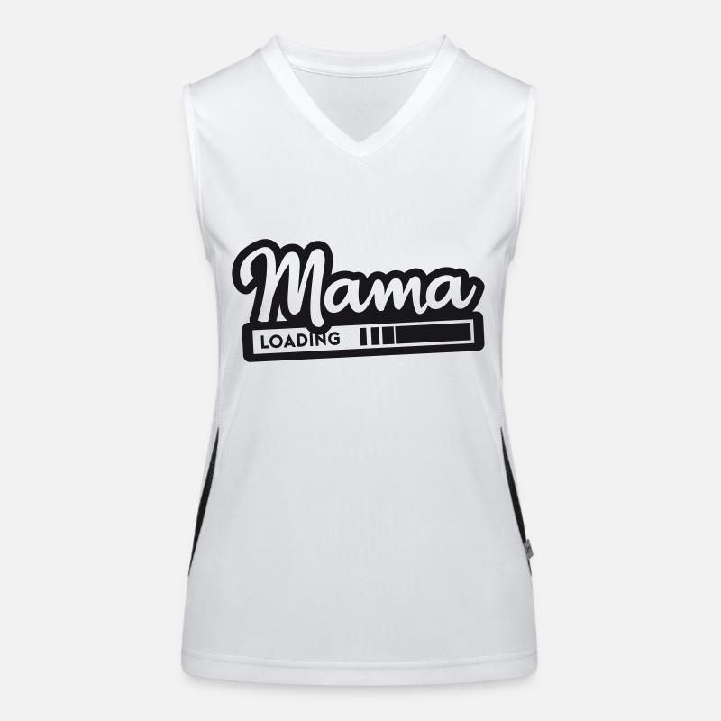 Mama loading Funktionelles Kontrast-Tank Top für Frauen
