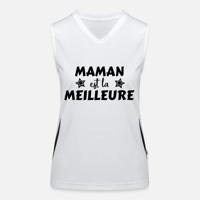 Maman est la meilleure Débardeur respirant contrasté Femme