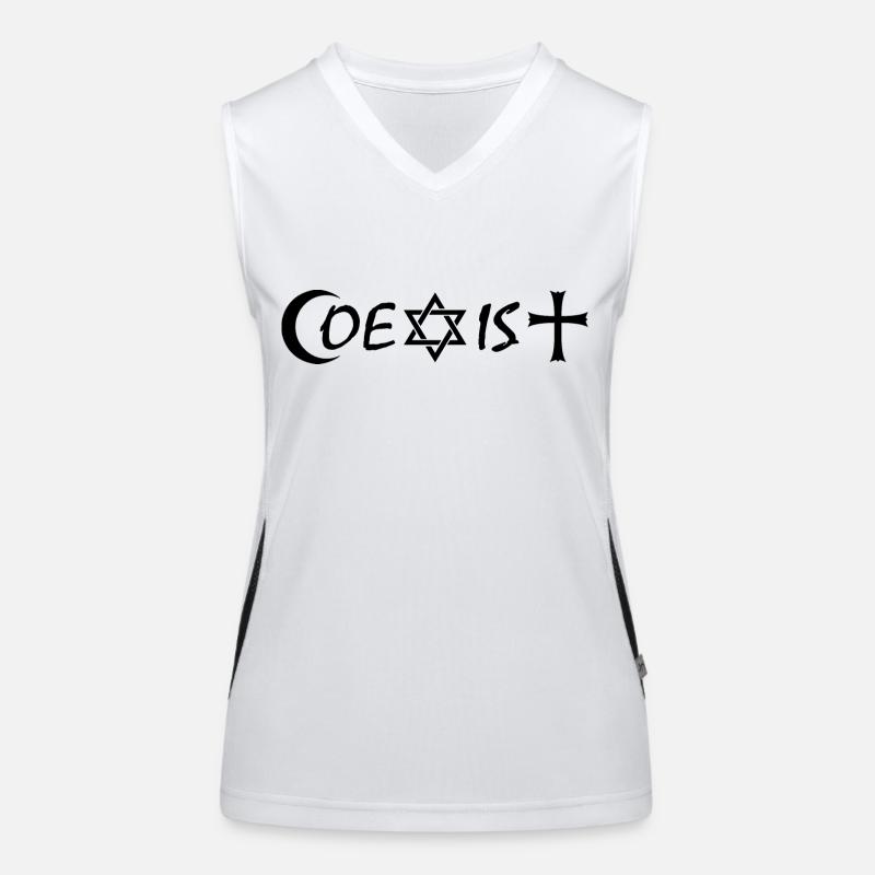 coexist Funktionelles Kontrast-Tank Top für Frauen
