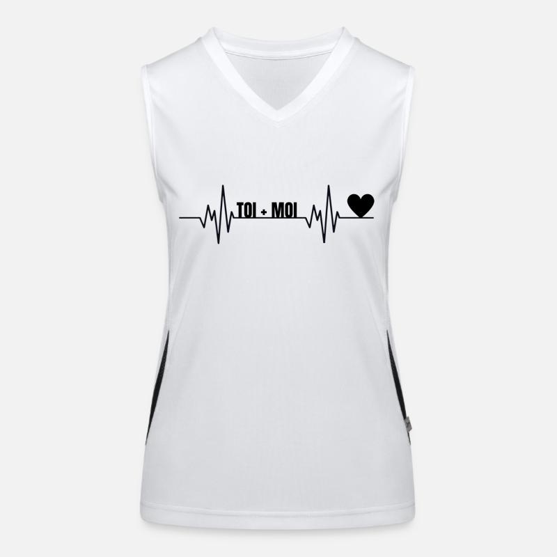 Liebe Funktionelles Kontrast-Tank Top für Frauen