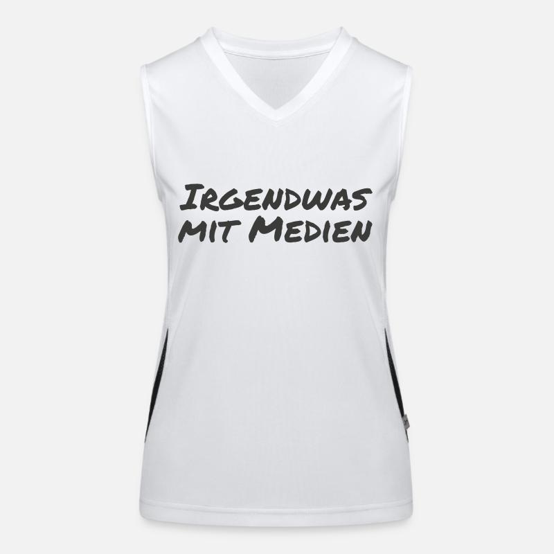 Something with media Women's Functional Contrast Tank Top