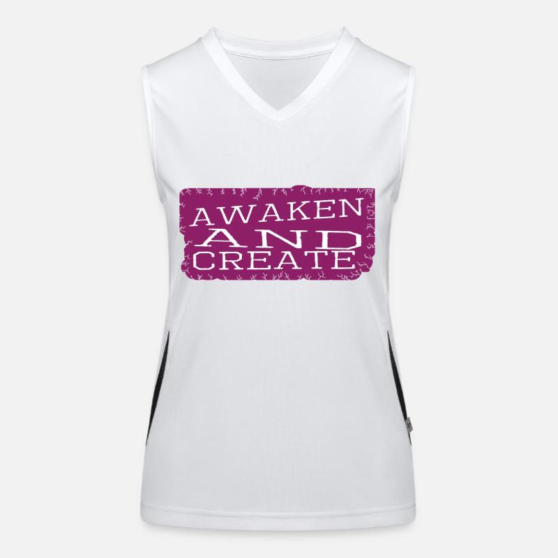 joke innovation and progress fostering creativity Funktionelles Kontrast-Tank Top für Frauen