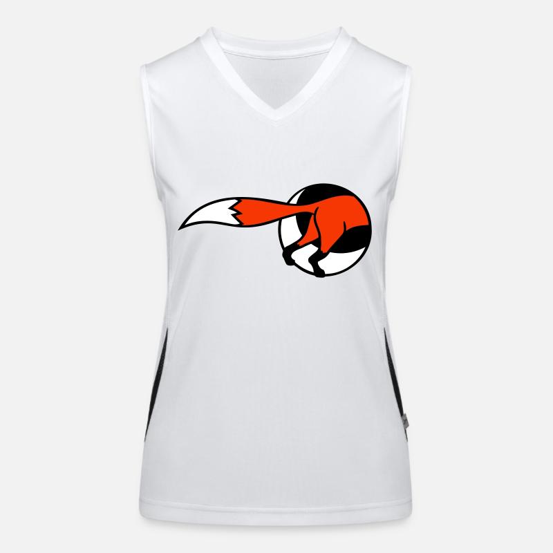 Fox Hole Buttocks Back Burrow Going In Women's Functional Contrast Tank Top