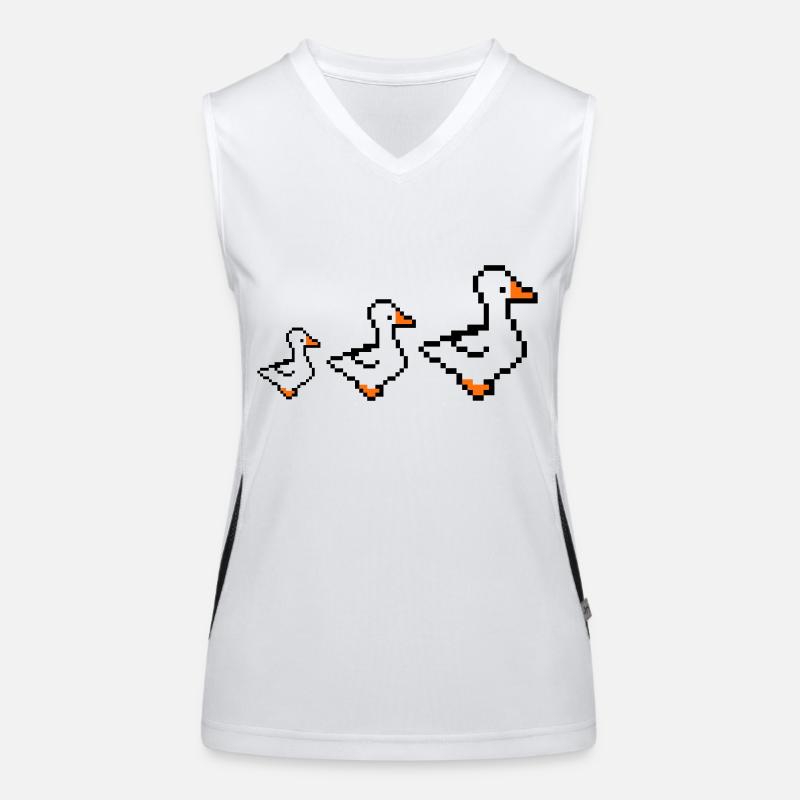 pixel enten Funktionelles Kontrast-Tank Top für Frauen