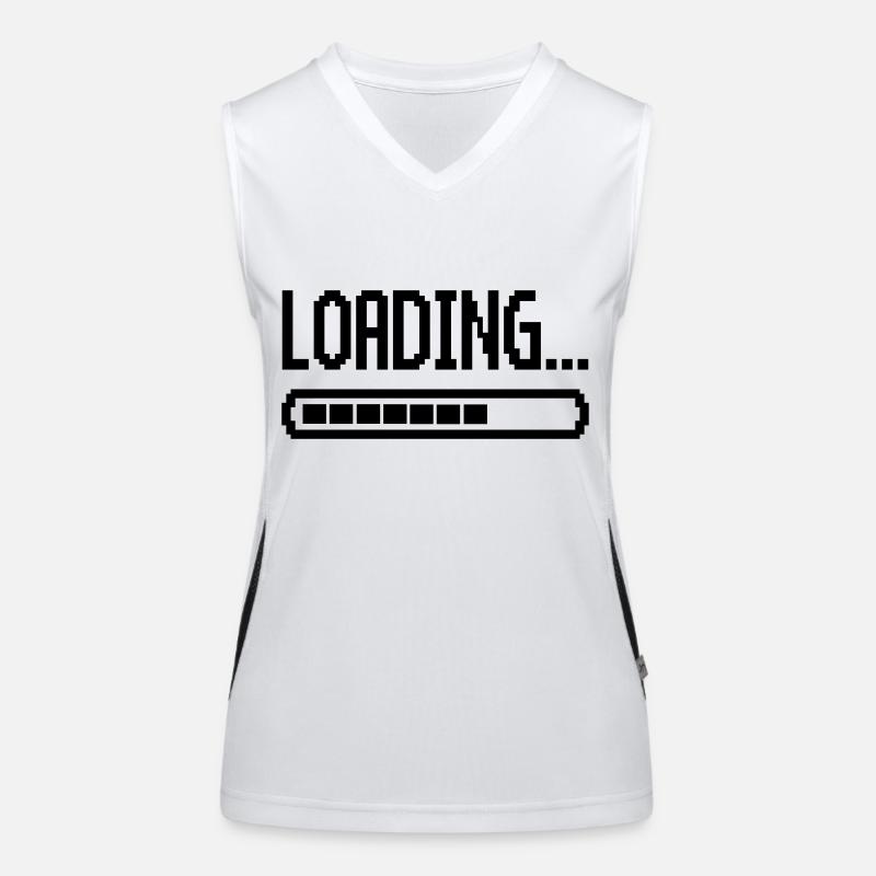 loading ladebalken Funktionelles Kontrast-Tank Top für Frauen