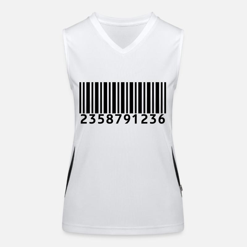 Print EAN Code Funktionelles Kontrast-Tank Top für Frauen