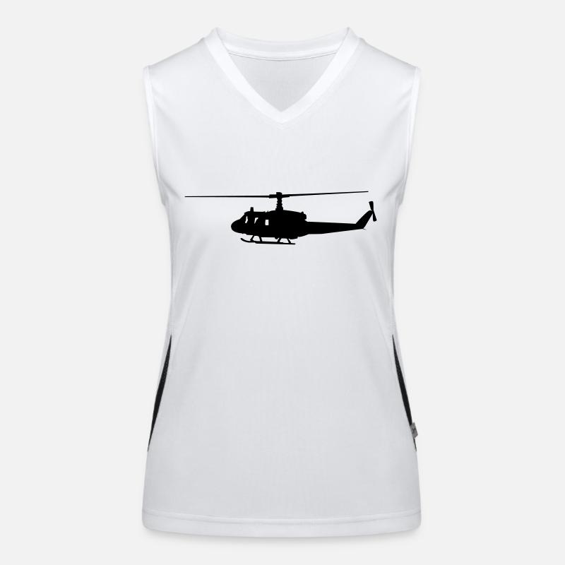Hubschrauber Funktionelles Kontrast-Tank Top für Frauen