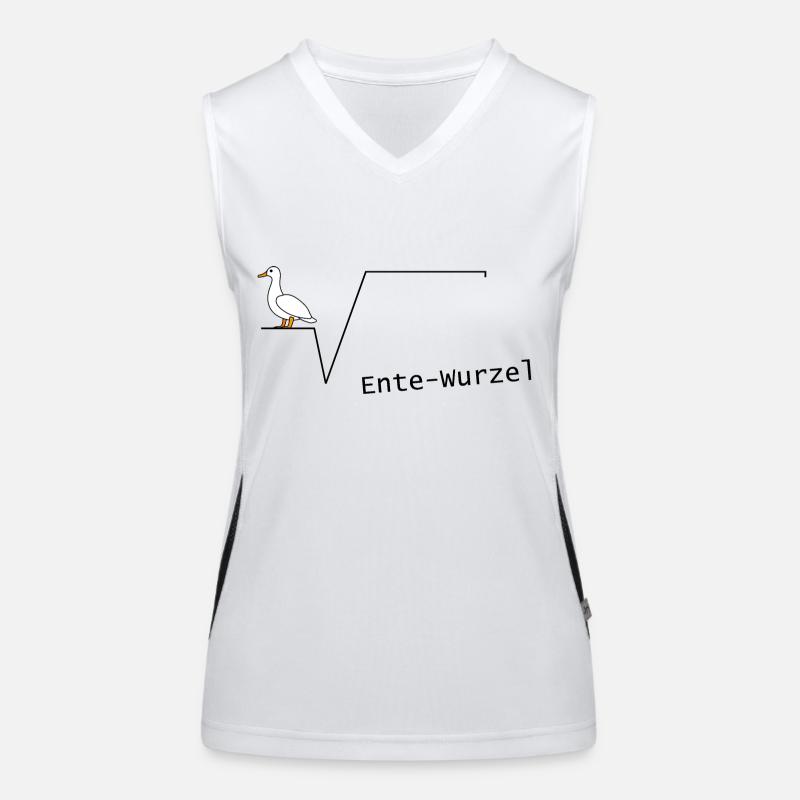 Duck root mathematics mathematic algebra geometri Women's Functional Contrast Tank Top