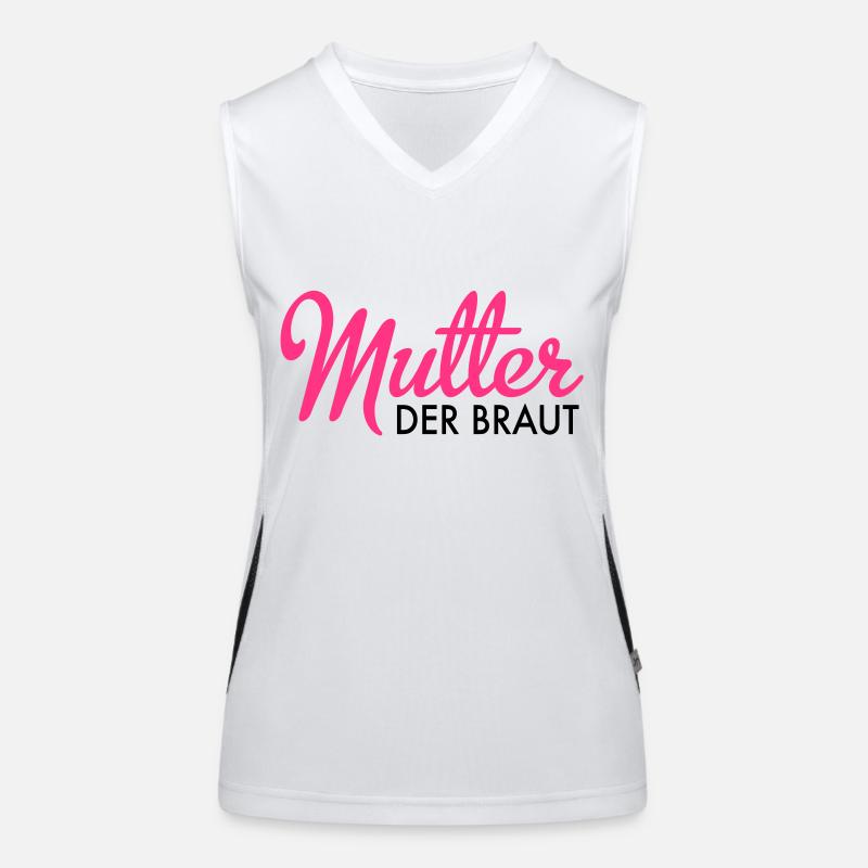 Mutter der Braut Funktionelles Kontrast-Tank Top für Frauen