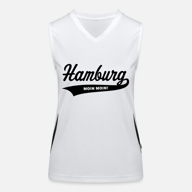 Hamburg – Moin Moin! Funktionelles Kontrast-Tank Top für Frauen