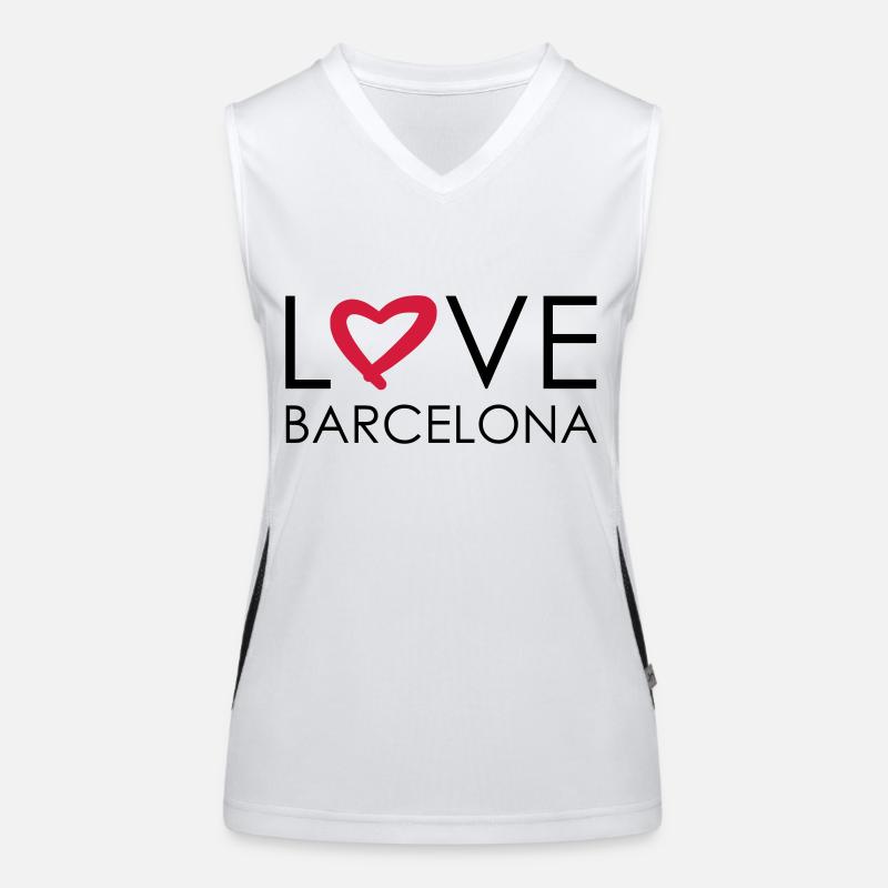 amour barcelona Débardeur respirant contrasté Femme