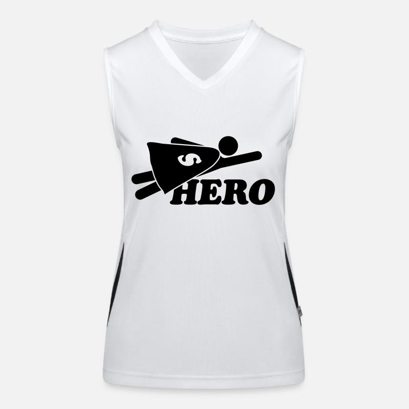 Super Hero Man Funktionelles Kontrast-Tank Top für Frauen