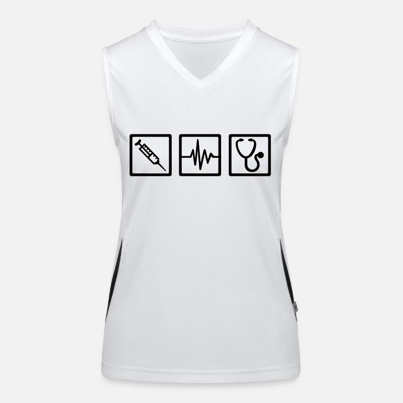 Arzt Funktionelles Kontrast-Tank Top für Frauen