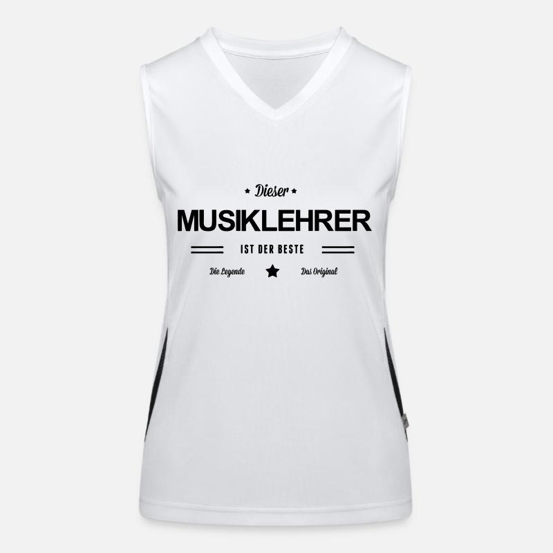 Bester Musiklehrer Funktionelles Kontrast-Tank Top für Frauen