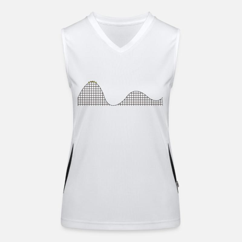 Achterbahn Rollercoaster Leben Integralrechnung Funktionelles Kontrast-Tank Top für Frauen