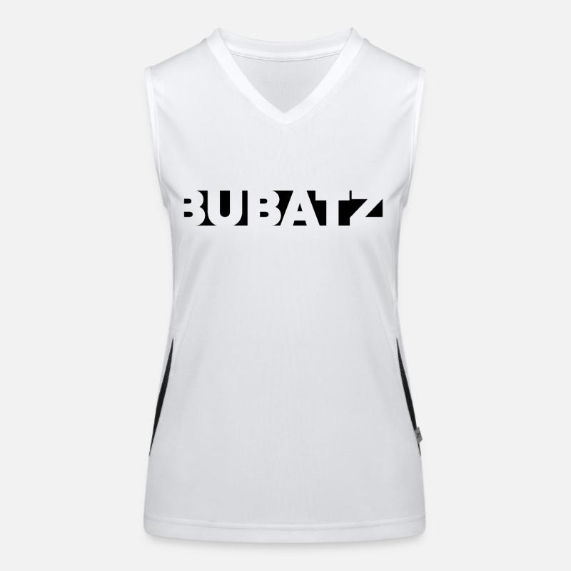 bubatz style, schwarz Funktionelles Kontrast-Tank Top für Frauen