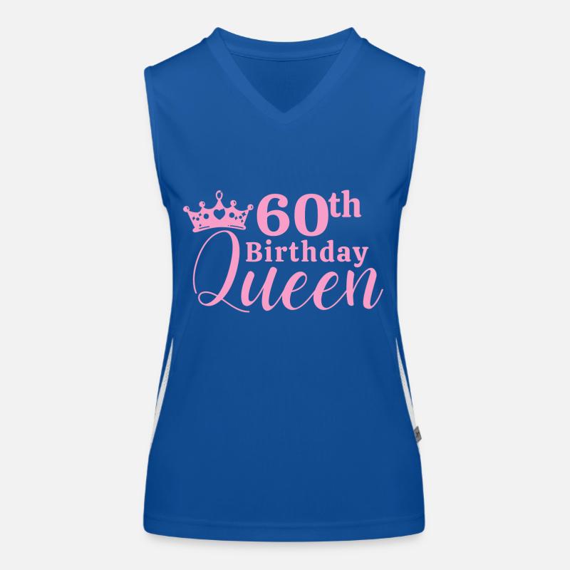 60. Geburtstag Funktionelles Kontrast-Tank Top für Frauen