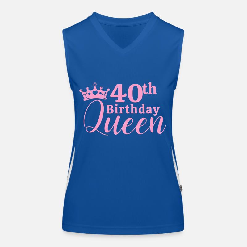 40th birthday Women's Functional Contrast Tank Top