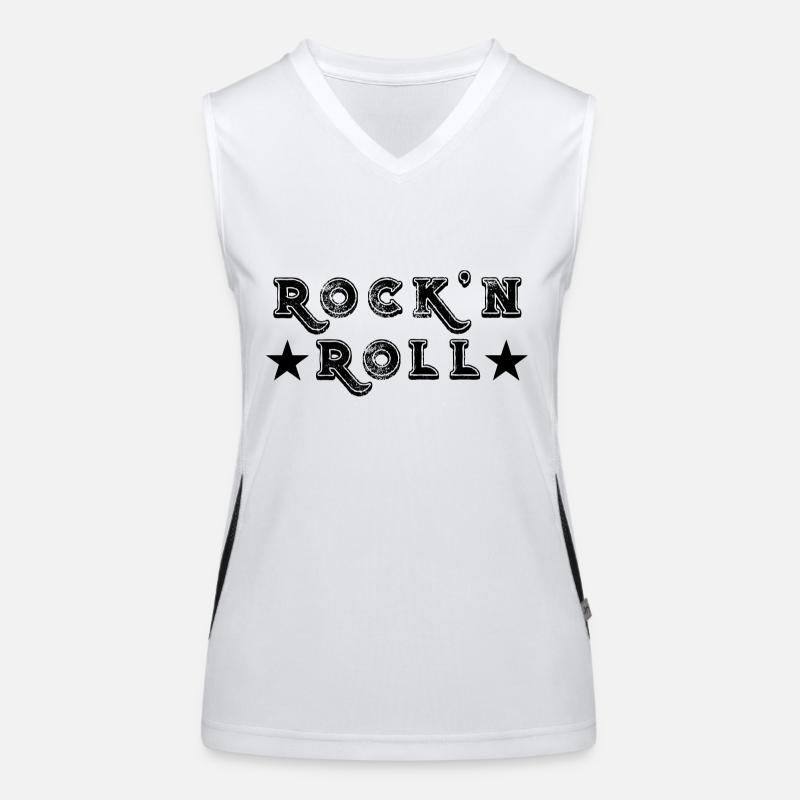 Rock'n Roll Funktionelles Kontrast-Tank Top für Frauen