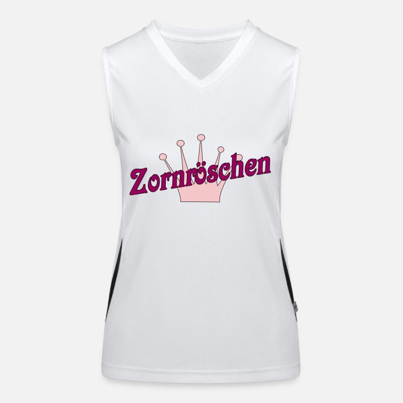 Zornröschen Funktionelles Kontrast-Tank Top für Frauen