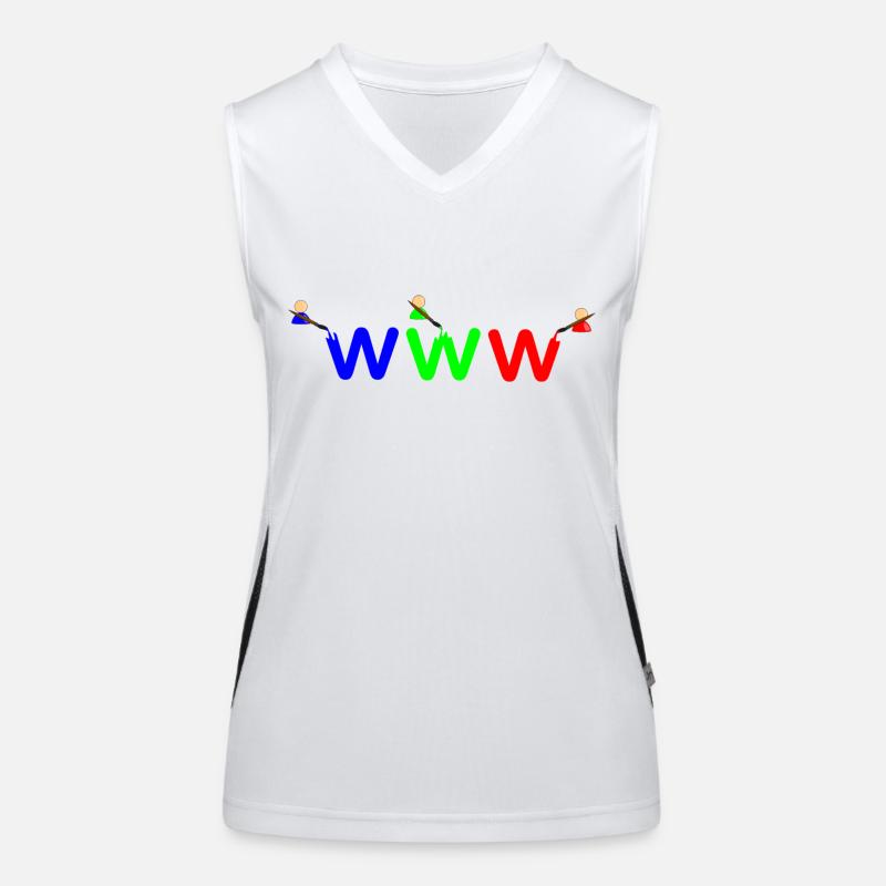 Color WWW Women's Functional Contrast Tank Top
